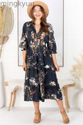 Indigo Midi Dress