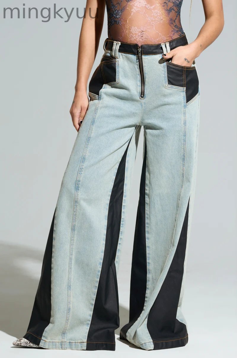WILL COLORBLOCK WIDE LEG JEAN