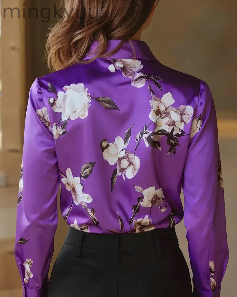 Retro Floral Print Shirt
