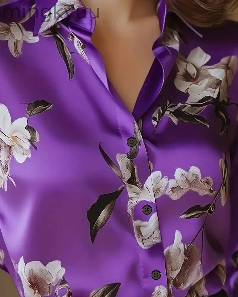 Retro Floral Print Shirt