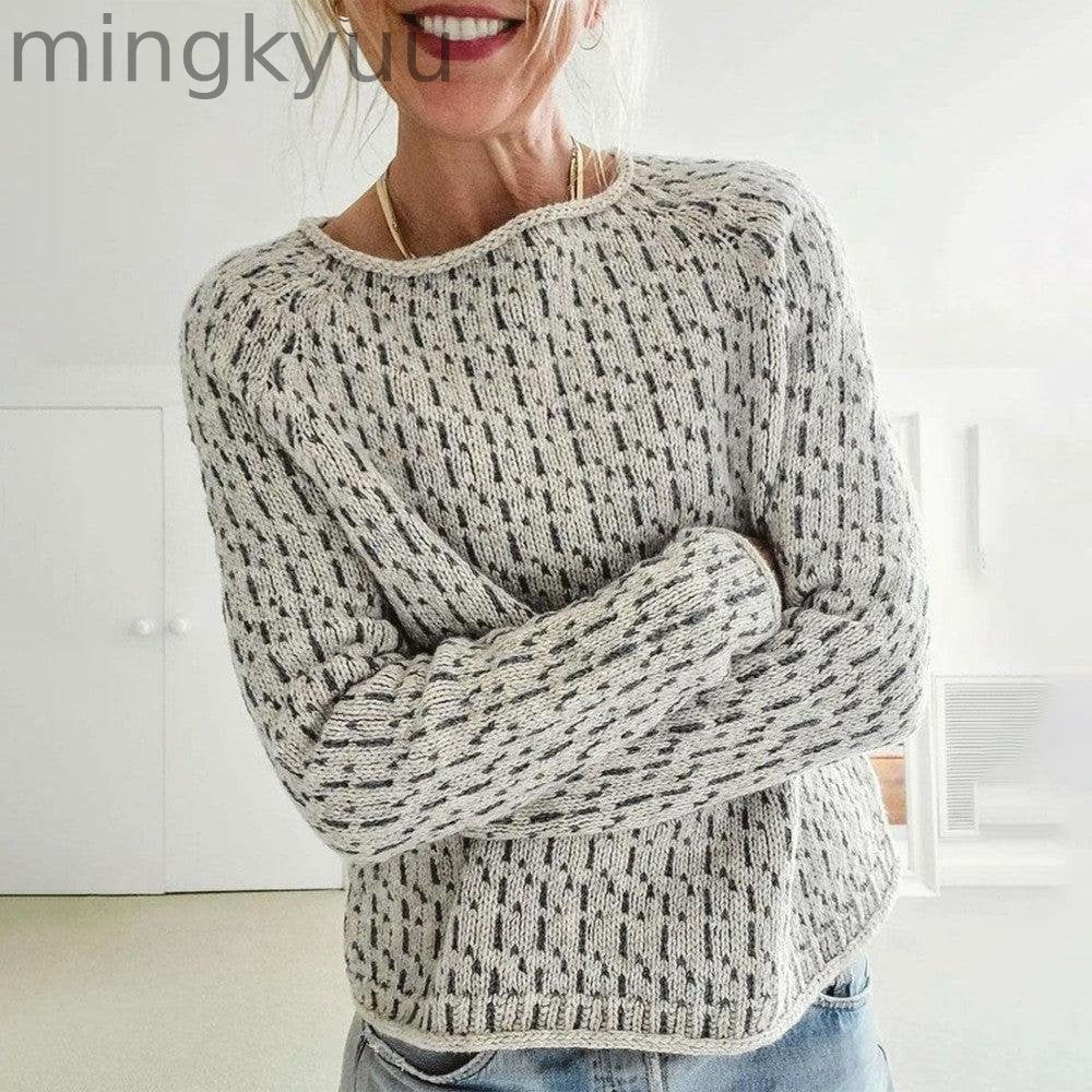 GREY BOATNECK SWEATER
