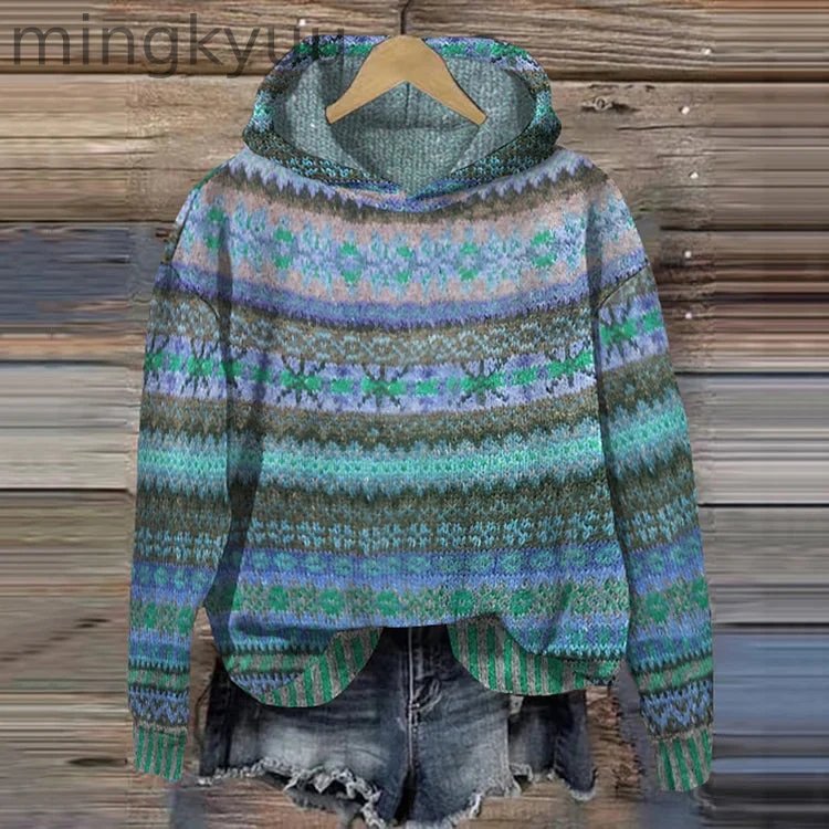 Ethnic Retro Hoodie