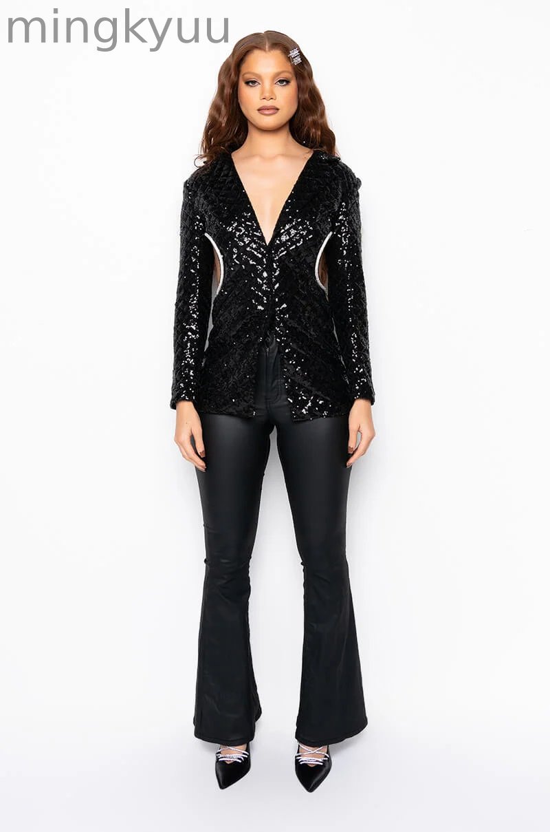 ON DUTY FAUX LEATHER HIGH RISE FLARE PANTS