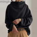 HIGH-NECK SOFT KNIT TOP