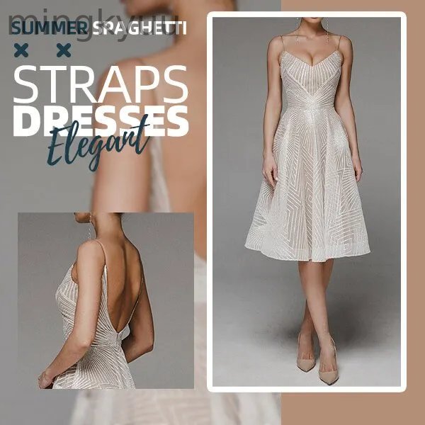 Fashion V Neck Sling A-Line Dress