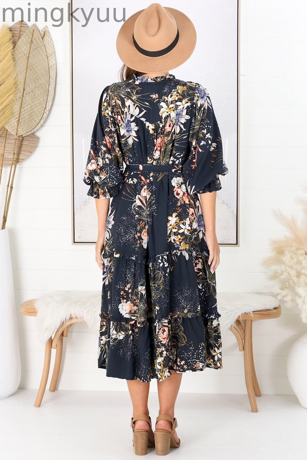 Indigo Midi Dress