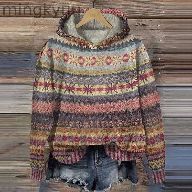 Ethnic Retro Hoodie