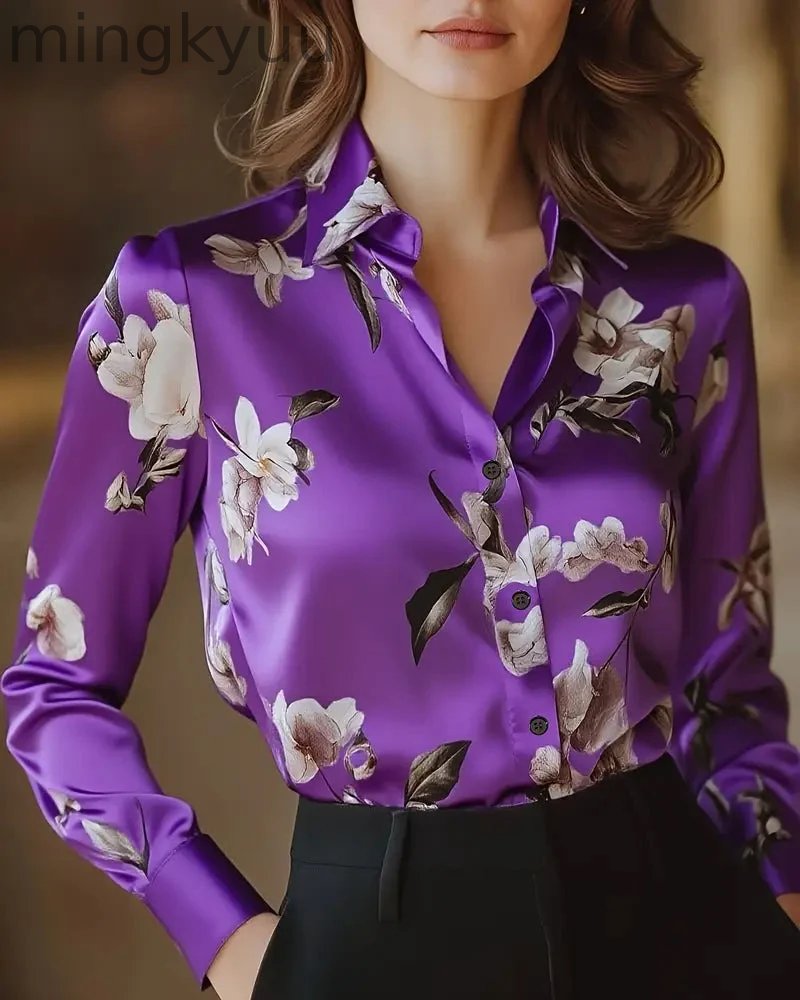 Retro Floral Print Shirt